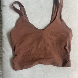 lululemon athletica align Brown Tank Top cropped